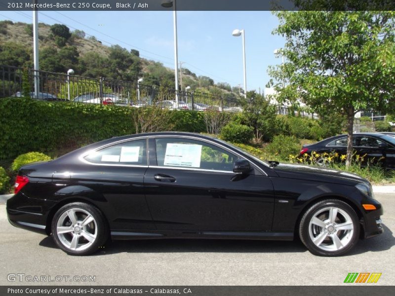Black / Ash 2012 Mercedes-Benz C 250 Coupe
