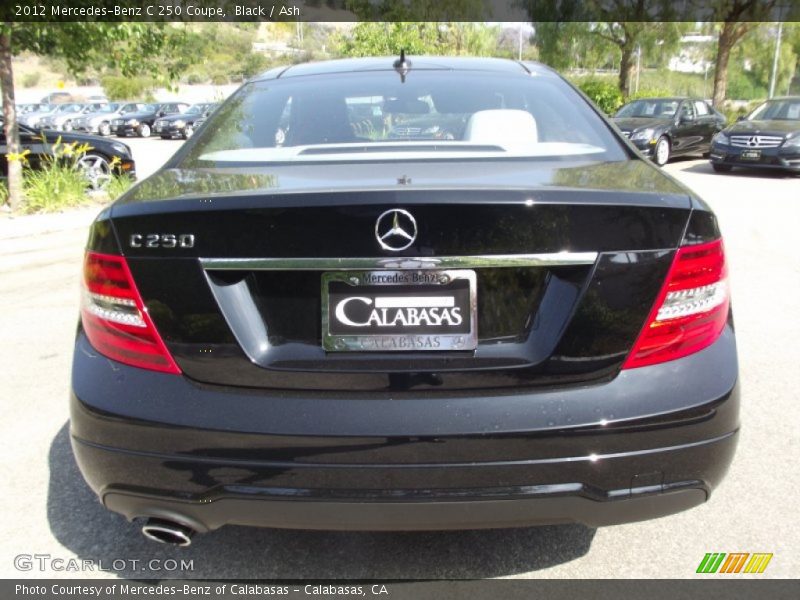 Black / Ash 2012 Mercedes-Benz C 250 Coupe