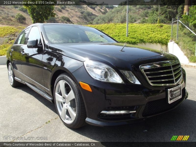 Black / Black 2012 Mercedes-Benz E 350 Sedan