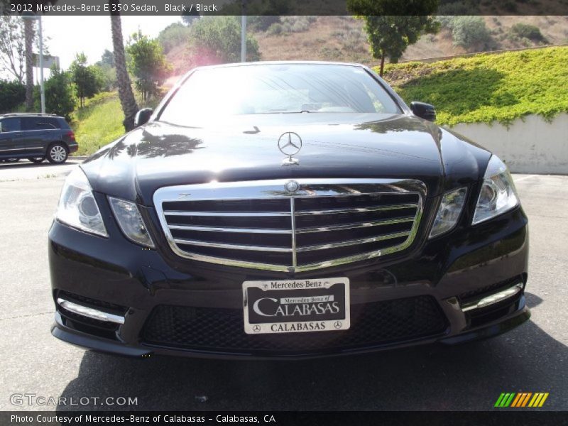 Black / Black 2012 Mercedes-Benz E 350 Sedan
