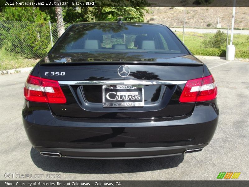 Black / Black 2012 Mercedes-Benz E 350 Sedan
