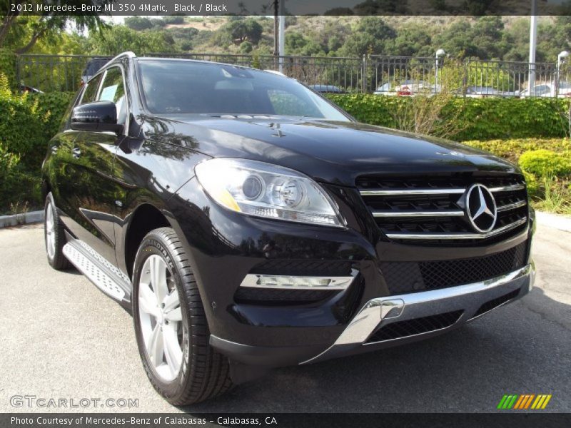 Black / Black 2012 Mercedes-Benz ML 350 4Matic