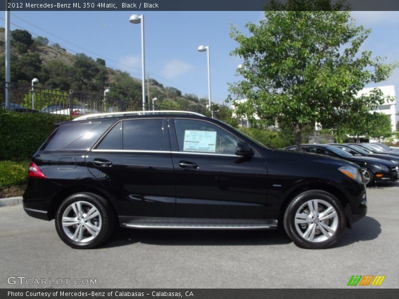 Black / Black 2012 Mercedes-Benz ML 350 4Matic
