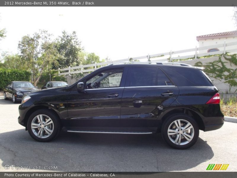 Black / Black 2012 Mercedes-Benz ML 350 4Matic