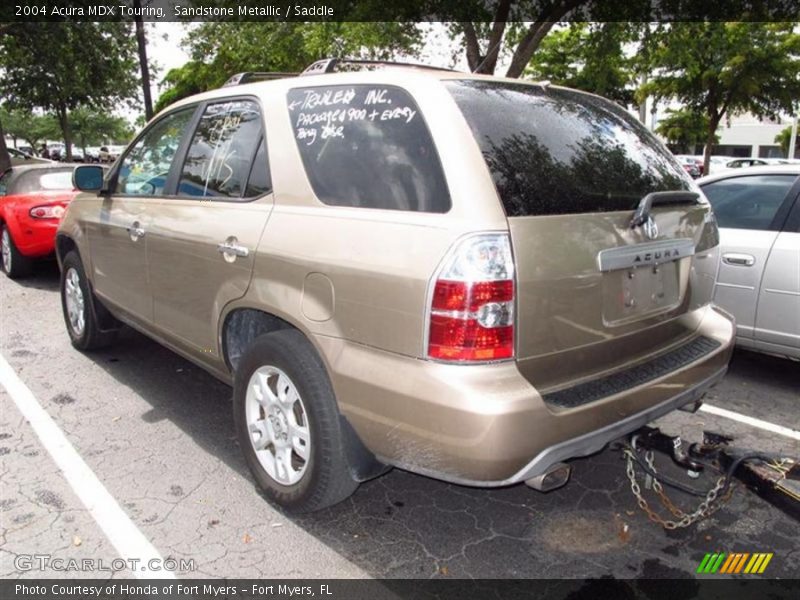 Sandstone Metallic / Saddle 2004 Acura MDX Touring