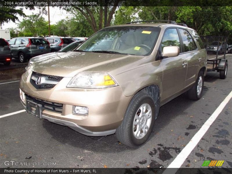 Sandstone Metallic / Saddle 2004 Acura MDX Touring