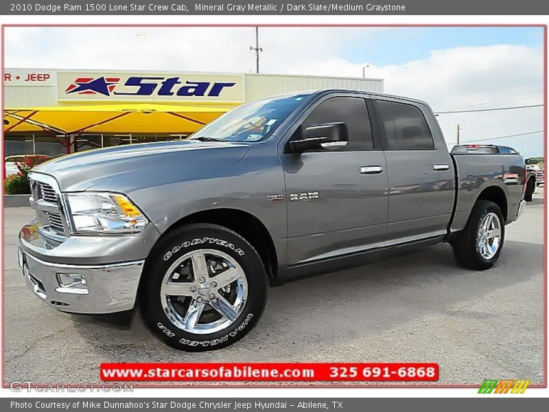 Mineral Gray Metallic / Dark Slate/Medium Graystone 2010 Dodge Ram 1500 Lone Star Crew Cab