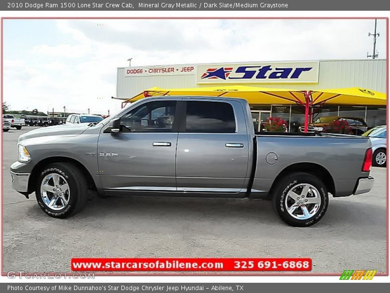 Mineral Gray Metallic / Dark Slate/Medium Graystone 2010 Dodge Ram 1500 Lone Star Crew Cab