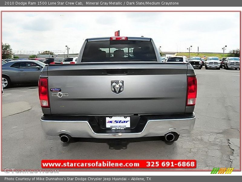 Mineral Gray Metallic / Dark Slate/Medium Graystone 2010 Dodge Ram 1500 Lone Star Crew Cab