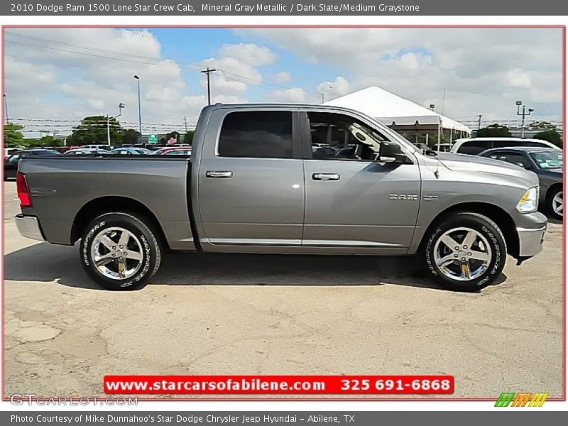 Mineral Gray Metallic / Dark Slate/Medium Graystone 2010 Dodge Ram 1500 Lone Star Crew Cab