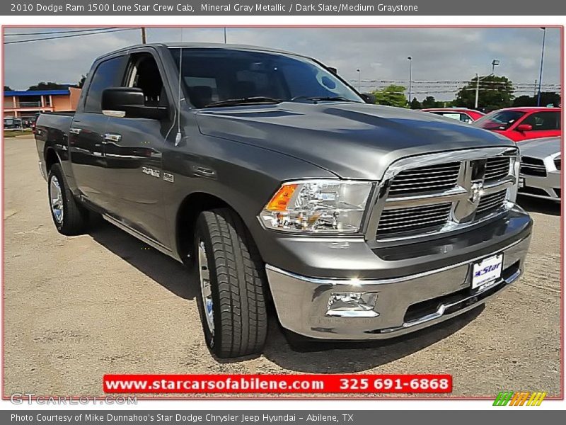 Mineral Gray Metallic / Dark Slate/Medium Graystone 2010 Dodge Ram 1500 Lone Star Crew Cab