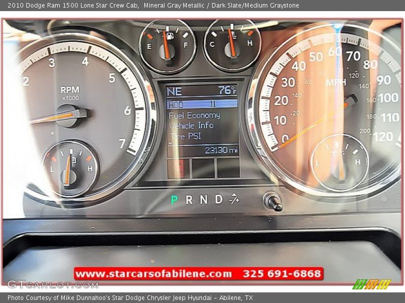 Mineral Gray Metallic / Dark Slate/Medium Graystone 2010 Dodge Ram 1500 Lone Star Crew Cab