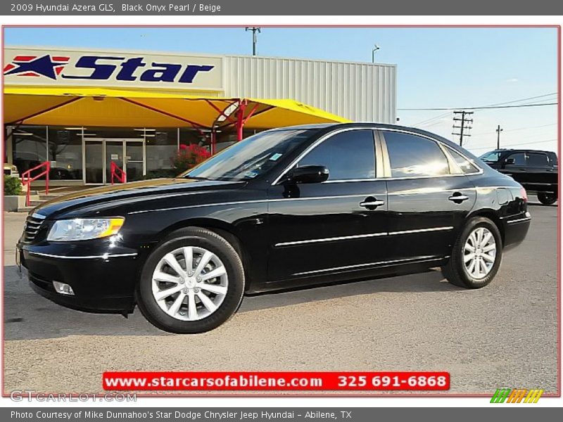 Black Onyx Pearl / Beige 2009 Hyundai Azera GLS