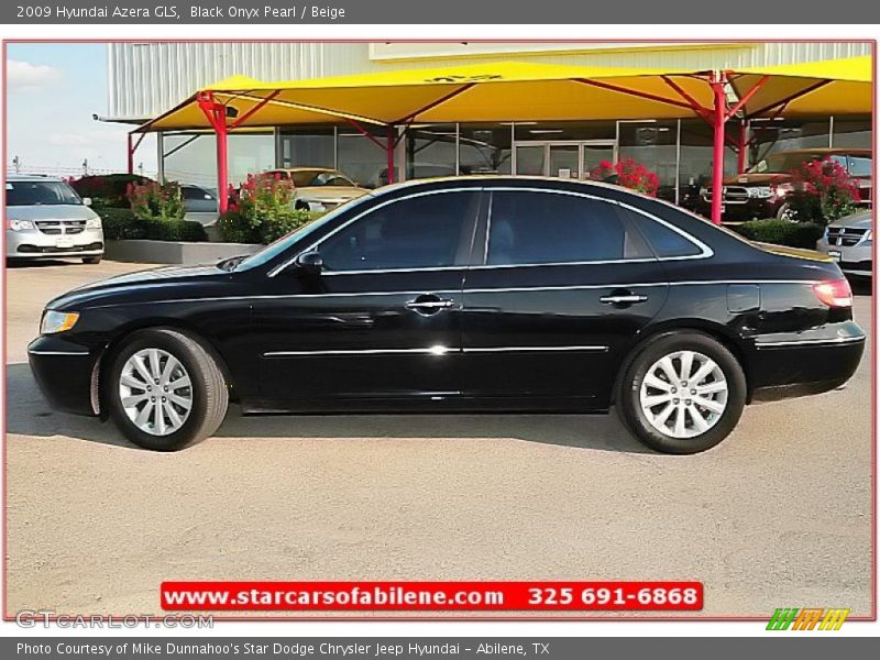 Black Onyx Pearl / Beige 2009 Hyundai Azera GLS