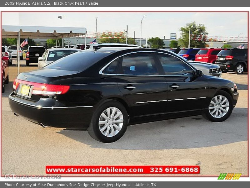 Black Onyx Pearl / Beige 2009 Hyundai Azera GLS