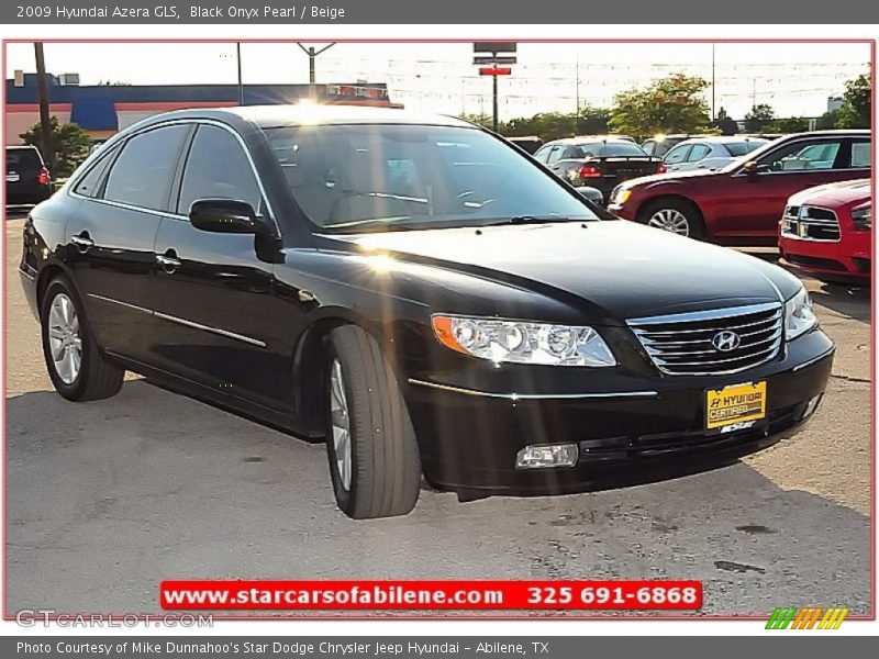 Black Onyx Pearl / Beige 2009 Hyundai Azera GLS