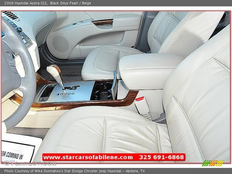 Black Onyx Pearl / Beige 2009 Hyundai Azera GLS