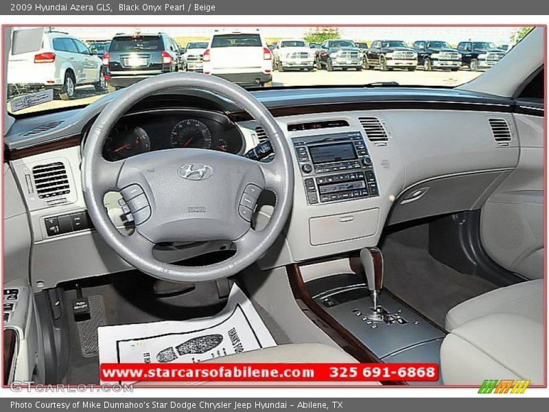 Black Onyx Pearl / Beige 2009 Hyundai Azera GLS