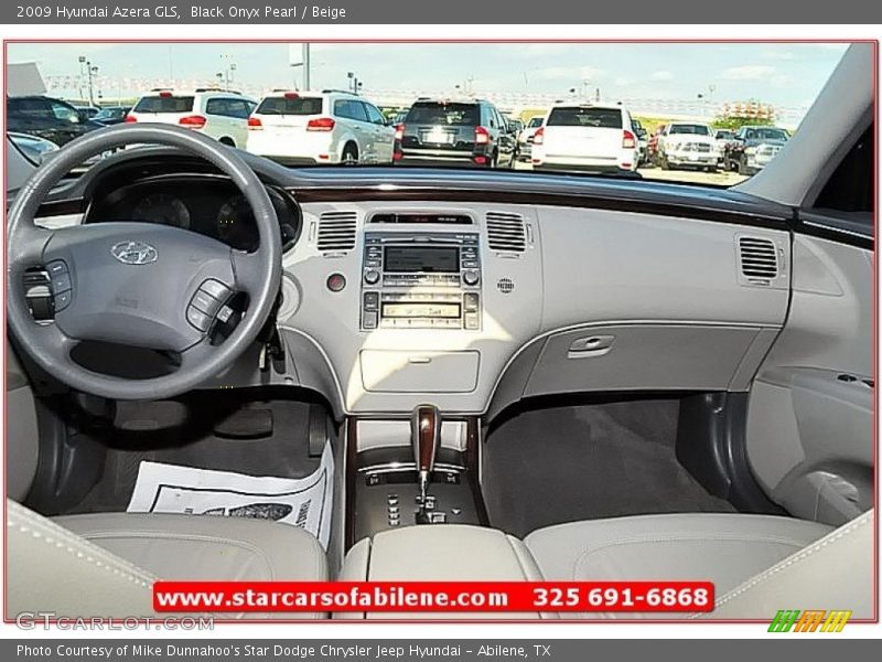 Black Onyx Pearl / Beige 2009 Hyundai Azera GLS