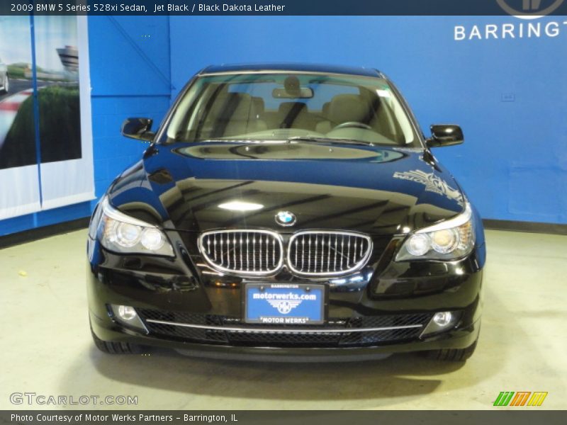 Jet Black / Black Dakota Leather 2009 BMW 5 Series 528xi Sedan