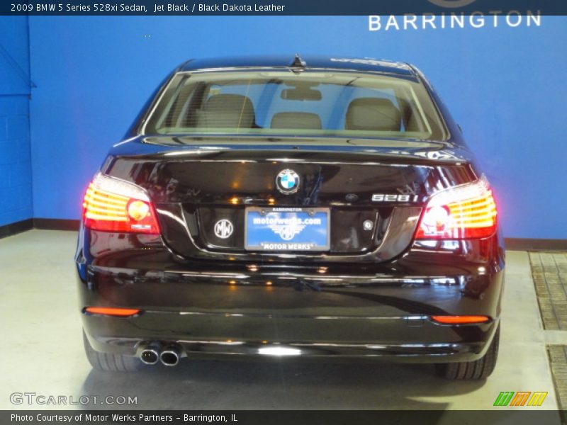 Jet Black / Black Dakota Leather 2009 BMW 5 Series 528xi Sedan