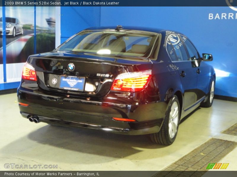 Jet Black / Black Dakota Leather 2009 BMW 5 Series 528xi Sedan