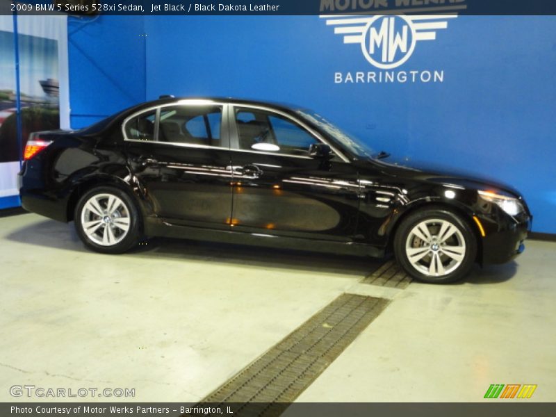 Jet Black / Black Dakota Leather 2009 BMW 5 Series 528xi Sedan