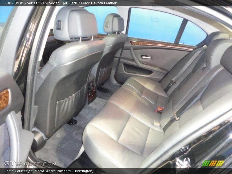 Jet Black / Black Dakota Leather 2009 BMW 5 Series 528xi Sedan
