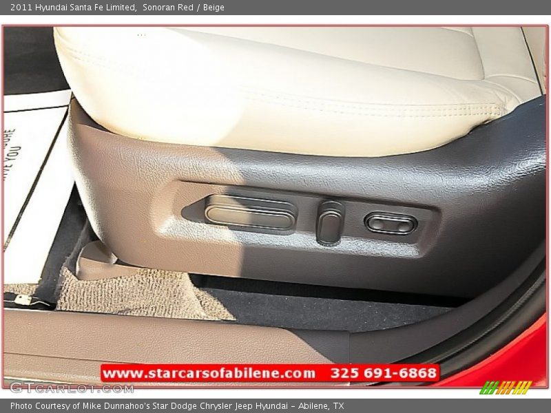 Sonoran Red / Beige 2011 Hyundai Santa Fe Limited