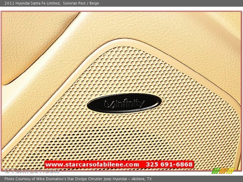 Sonoran Red / Beige 2011 Hyundai Santa Fe Limited