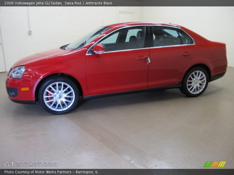 Salsa Red / Anthracite Black 2006 Volkswagen Jetta GLI Sedan