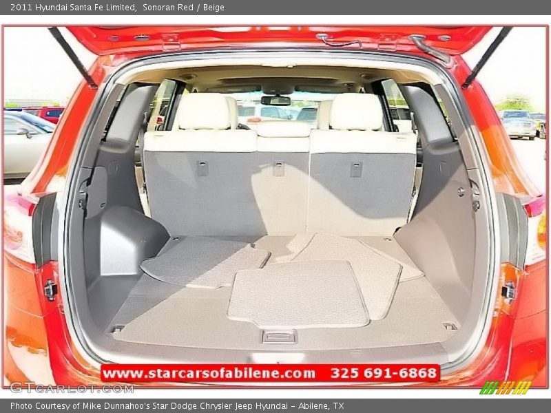 Sonoran Red / Beige 2011 Hyundai Santa Fe Limited