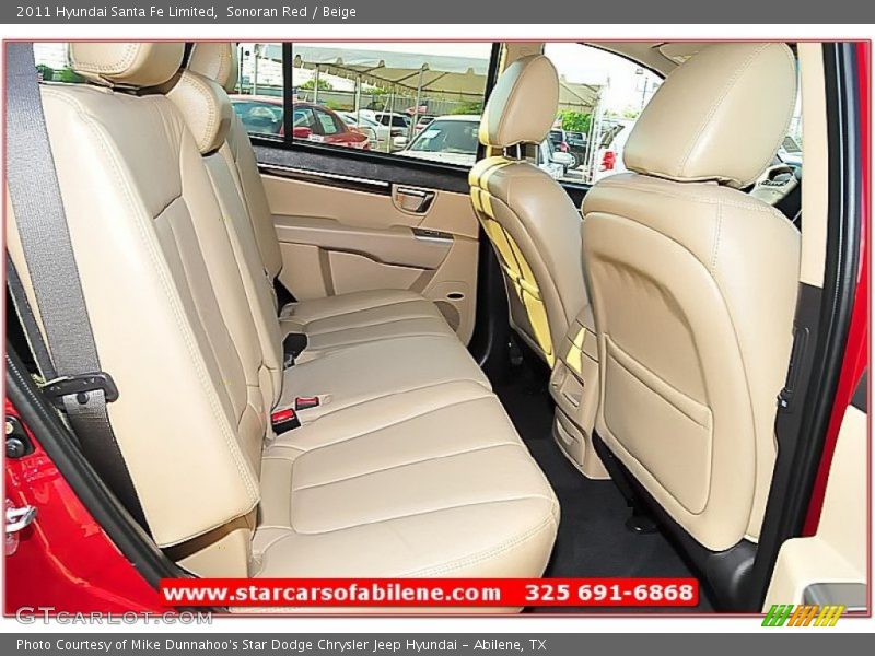 Sonoran Red / Beige 2011 Hyundai Santa Fe Limited