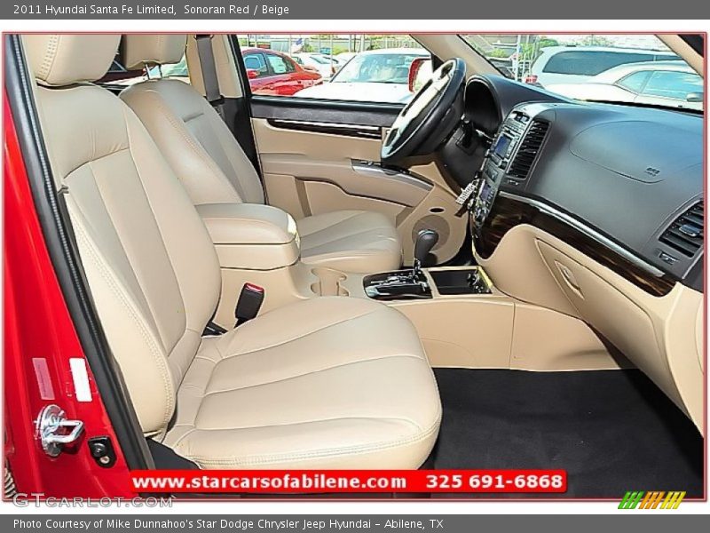 Sonoran Red / Beige 2011 Hyundai Santa Fe Limited