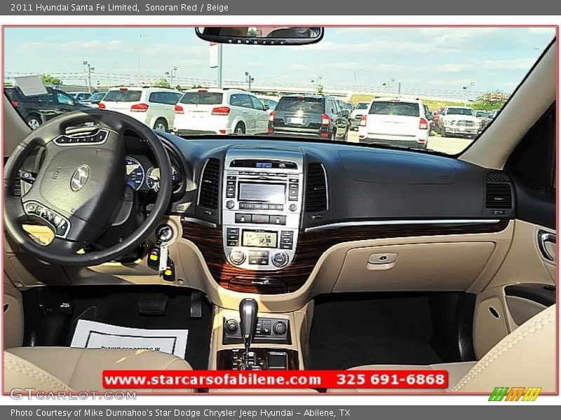 Sonoran Red / Beige 2011 Hyundai Santa Fe Limited