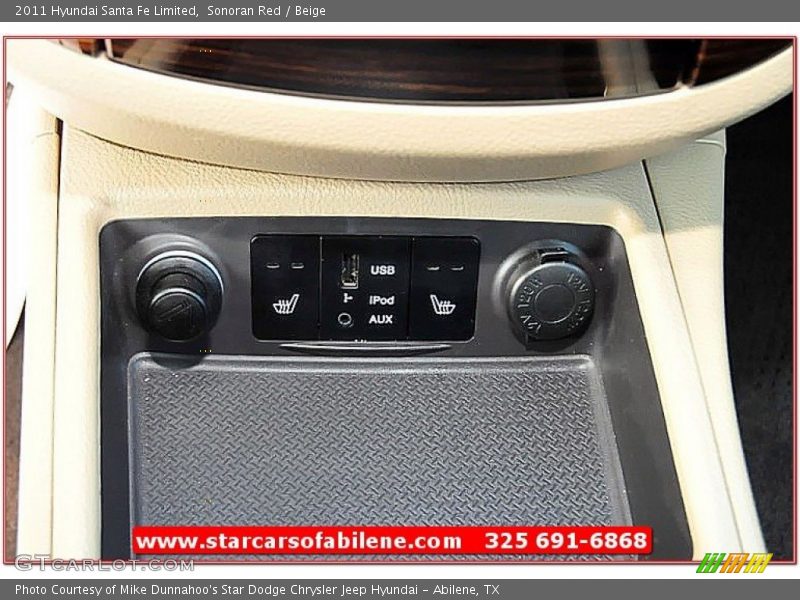 Sonoran Red / Beige 2011 Hyundai Santa Fe Limited