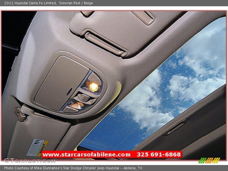 Sonoran Red / Beige 2011 Hyundai Santa Fe Limited
