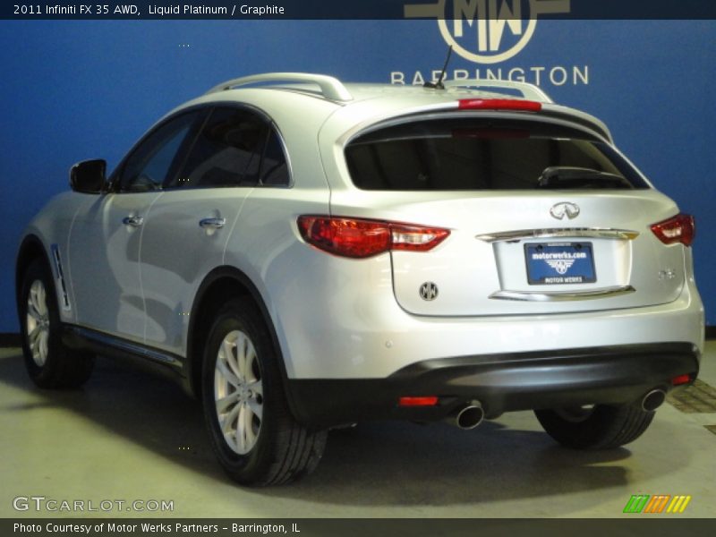 Liquid Platinum / Graphite 2011 Infiniti FX 35 AWD