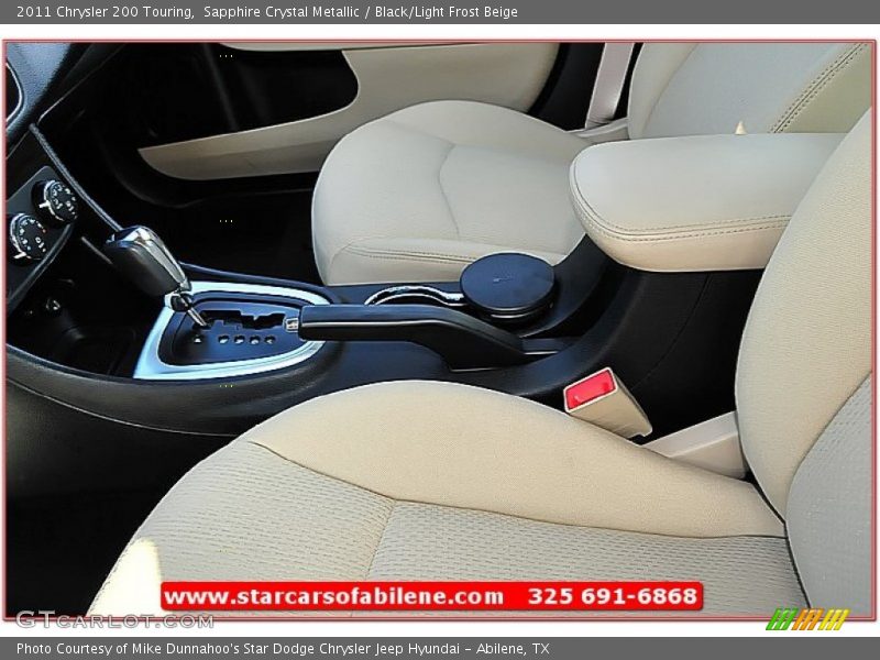 Sapphire Crystal Metallic / Black/Light Frost Beige 2011 Chrysler 200 Touring