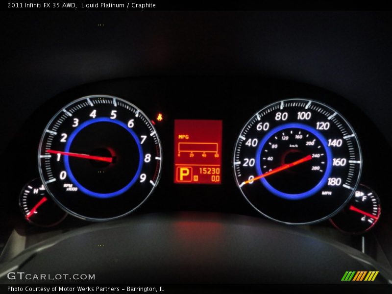 Liquid Platinum / Graphite 2011 Infiniti FX 35 AWD