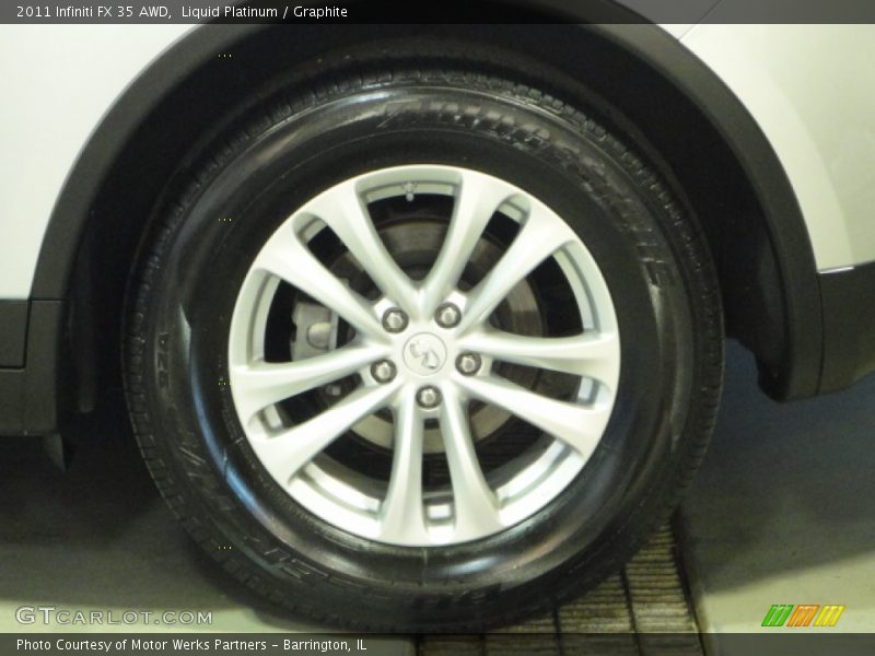 Liquid Platinum / Graphite 2011 Infiniti FX 35 AWD