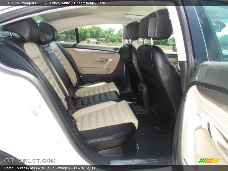 Rear Seat of 2013 CC Lux