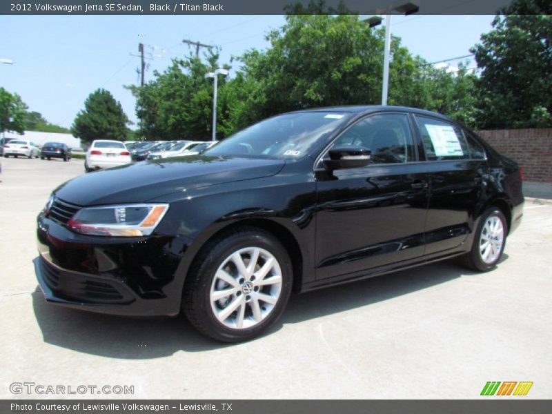 Black / Titan Black 2012 Volkswagen Jetta SE Sedan