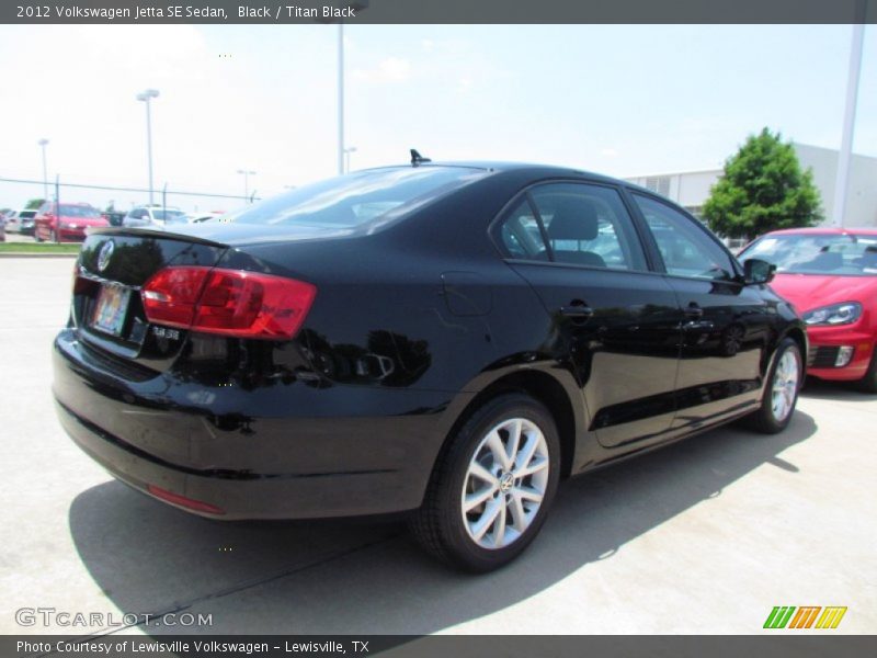 Black / Titan Black 2012 Volkswagen Jetta SE Sedan