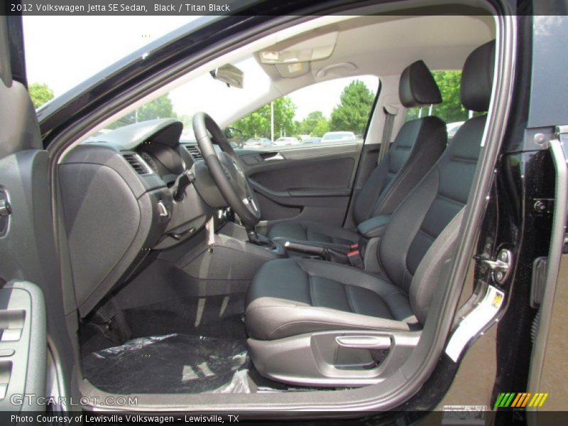 Black / Titan Black 2012 Volkswagen Jetta SE Sedan