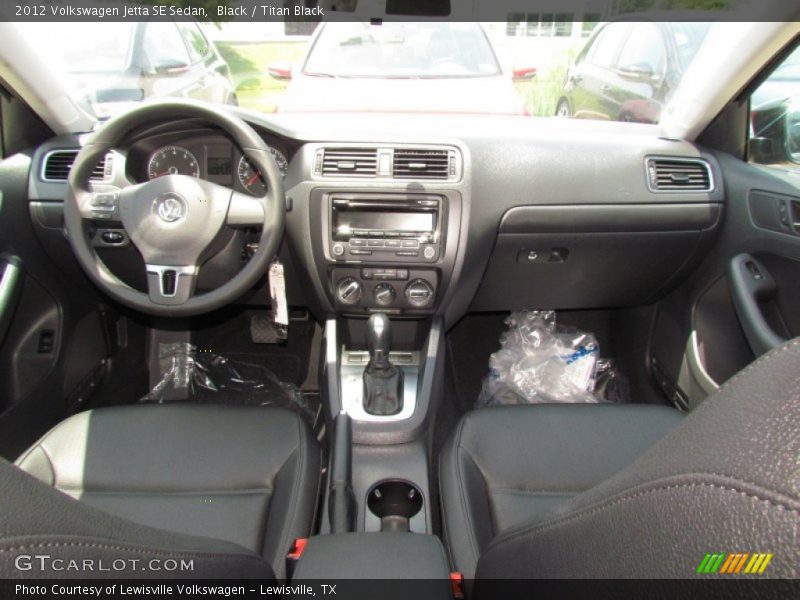 Black / Titan Black 2012 Volkswagen Jetta SE Sedan
