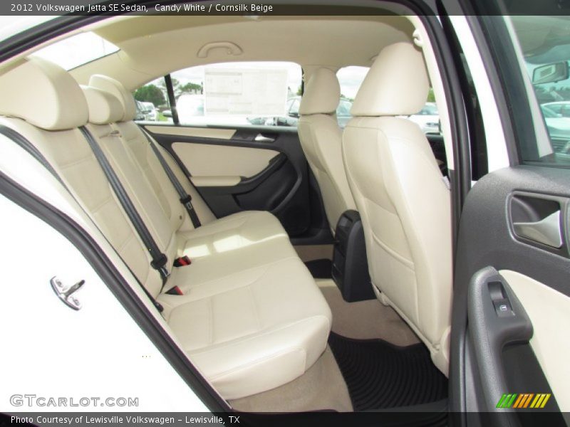 Candy White / Cornsilk Beige 2012 Volkswagen Jetta SE Sedan