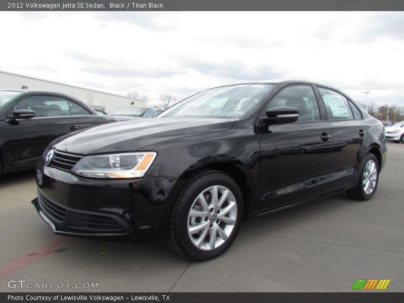 Black / Titan Black 2012 Volkswagen Jetta SE Sedan