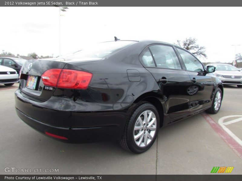 Black / Titan Black 2012 Volkswagen Jetta SE Sedan