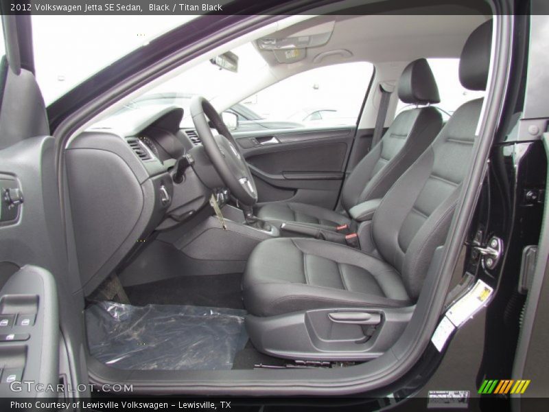 Black / Titan Black 2012 Volkswagen Jetta SE Sedan